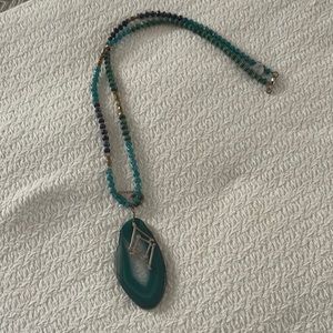 Silpada Green & Blue Agate Necklace